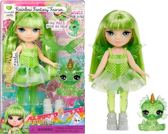 MGAE Entertainment RH Littles Gökkuşağı Perisi Bebekleri Emerald Hunter Oyuncak