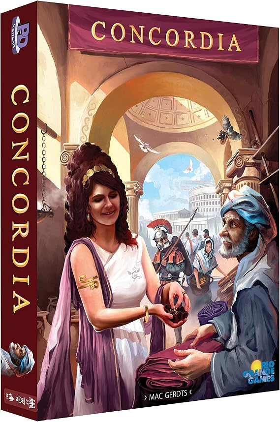Rio Grande Games Concordia: Strategy Board Game, Economic Development, 2-5 Players, 90 Minutes