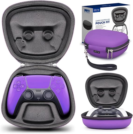 sisma Carry Case Compatible with PS5 DualSense Wireless Controller, PlayStation 5 Controller Holder Travel Safekeeping Protective Case Storage Bag