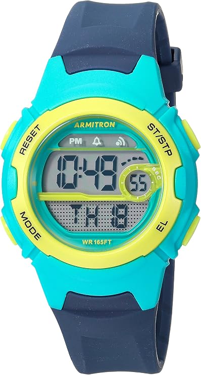 Armitron Sport Women's Digital Chronograph Black Resin Strap Watch