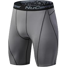 NuCamper Men’s Compression Shorts, Running Base Layer Shorts Mens Quick Dry Tight Dry Sports Shorts, UnderwearShort for Workout, Cycling, Yoga, Gym