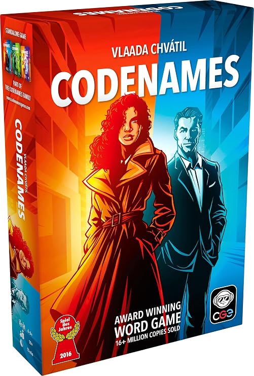 CGE Codenames Board Game (2nd Edition) | The Top Secret Word Association Party Game for Friends & Family Game Nights, 4+ Players