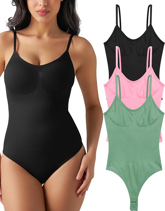 Bodysuit Shapewear for Women Shapewear Tummy Control Bodysuit Seamless Body Shaper Sleeveless Compression Tanks Tops