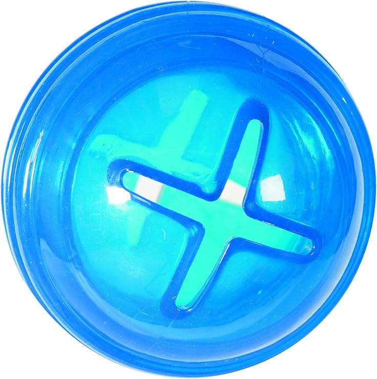 Hero SnackTime Soft Rubber Bouncy Ball, Blue Dog Toy