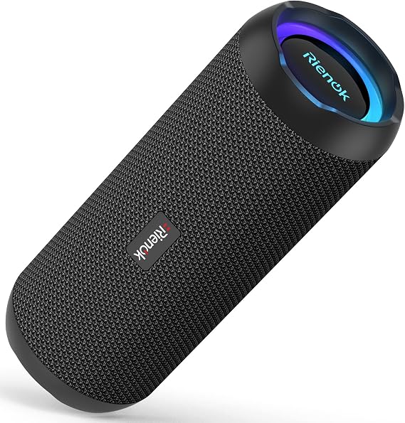 RIENOK Bluetooth Speaker 30W Wireless Speaker Portable Dual Pairing HD Stereo Sound IP67 Waterproof Bluetooth 5.0 Outdoor Sport Speaker