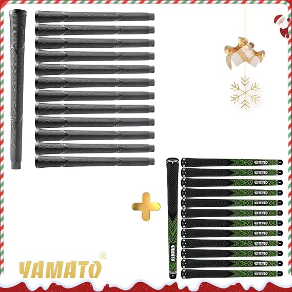 yamato Arthritic Golf Grips Oversize Jumbo Golf Club Grips and Standard Golf Grips 13 Pack
