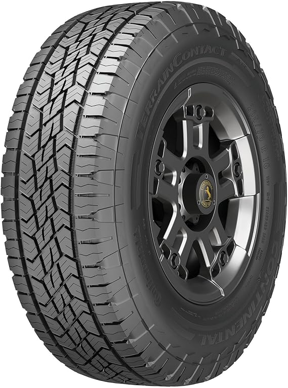 Continental TerrainContact A/T All Terrain 275/50R22 115T XL Light Truck Tire | Truck/SUV All Terrain All Season Traction 115T Rated Extra Load Radial Construction Black Sidewall Tire