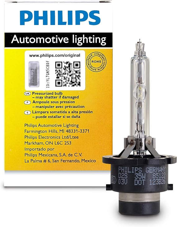 Philips D2S 85122C1 Xenon HID Headlight Bulb (Pack of 1)