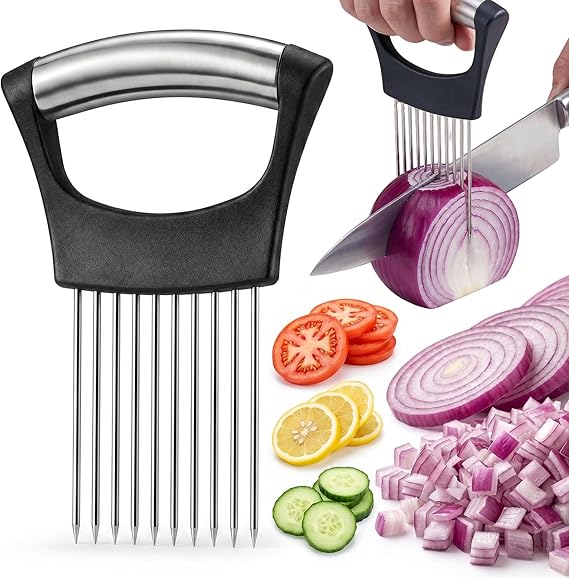 JAYVAR Onion Holder for Slicing, 304 Stainless Steel