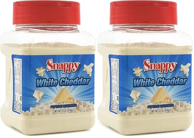 Snappy White Cheddar Cheese Popcorn Seasoning, 12 Oz Pack of 2