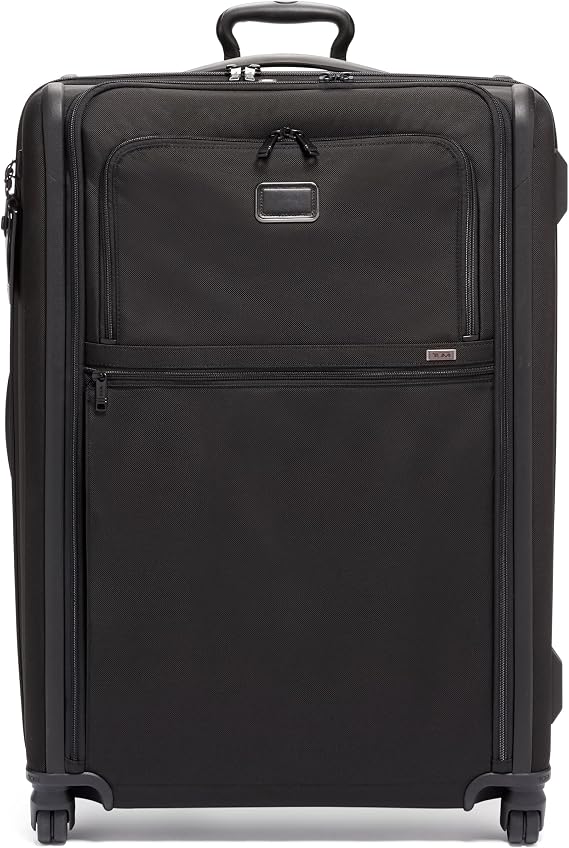 TUMI - Alpha X-Large Dual Access Expandable 4-Wheeled Checked Luggage - Zipper Expansion - Durable Ballistic Nylon - Extra Large Capacity Suitcase with TSA Lock - Dark Black