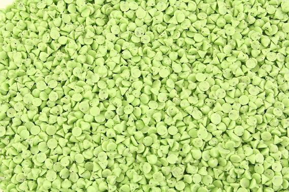 Green Mint Baking Chips 1 Pound Flavored Mini Bits Confectionary 4M Drops