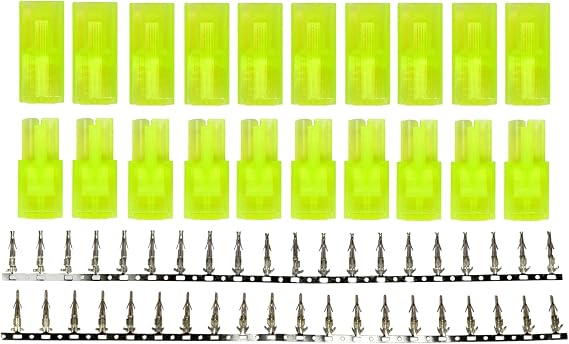 10 Pairs Mini Tamiya Style Connector Plugs - Apex RC Products #1545