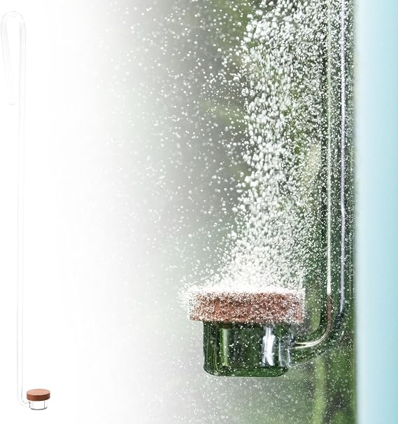 Aquario Neo Air Diffuser - Transparent Acrylic Aquarium Air Diffuser for Enhanced Oxygenation - Durable and Discreet Design Aquarium Sizes - Curved Special, Medium