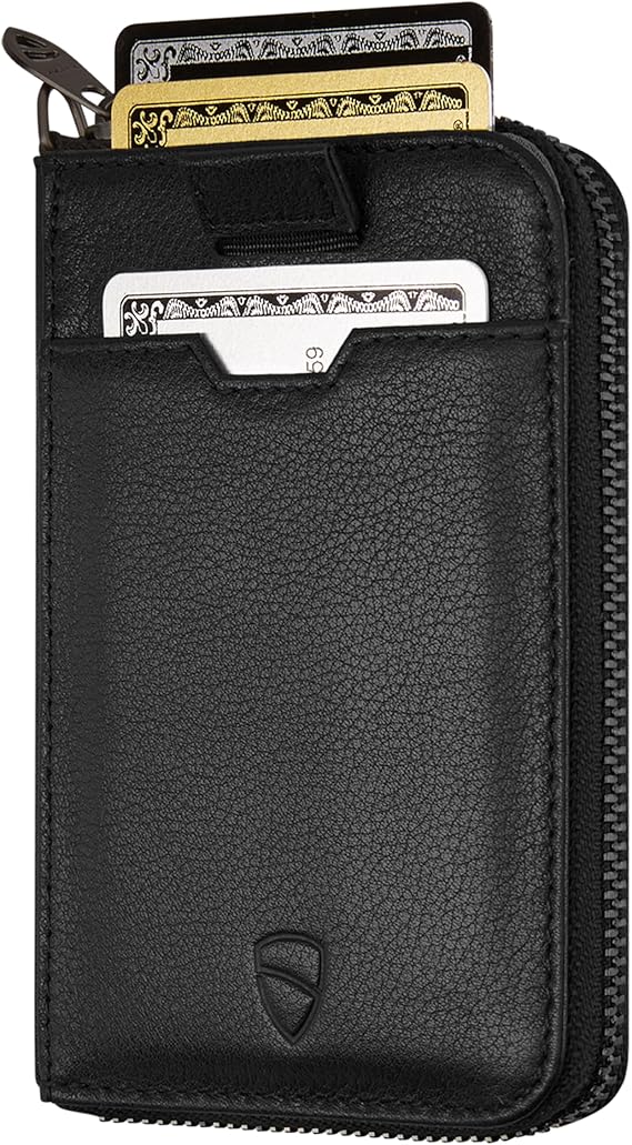 Vaultskin NOTTING HILL Slim Italian Leather Zip Around Wallet, RFID