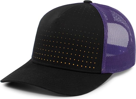 Pacific Headwear Perforated 5-Panel Trucker Snapback Cap