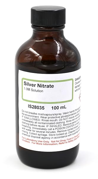ALDON Innovating Science Silver Nitrate Solution, 1M, 100mL - The Curated Chemical Collection