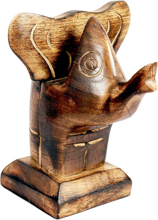 Kamla Sellers Decorative Spectacle Holder Wooden Eyeglass Home Decor Display Stand Office Desk Decoration (Elephant)