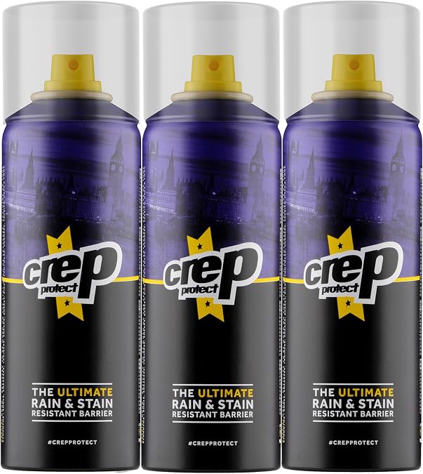 Crep Protect Shoe Protector Spray - Rain & Stain Waterproof Nano Protection for Sneaker, Leather, Nubuck, Suede & Canvas - 3 Pack