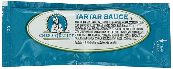 Chef's Quality Tartar Sauce, 200 Count