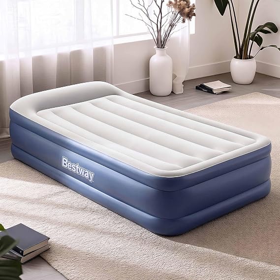 Bestway Tritech Airbed Twin Built-in AC Pump XX, Multicoloured, 191 X 97 X 46 Cm