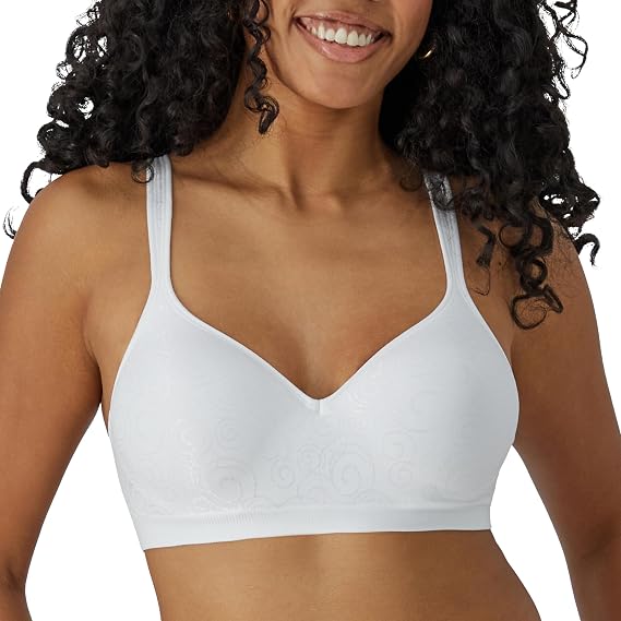 Bali Women's Wireless Bra DF3463, Comfort Revolution Full-Coverage Bras for Women, Moisture-Wicking, Wirefree
