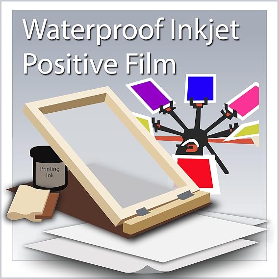 WaterProof Inkjet Transparency Film 8.5" x 14" (100 Sheets)