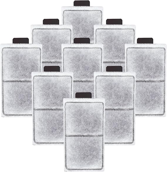 9 Pack PF-S Fish Tank Filter Cartridges, Aquarium Filter Cartridges Replacement Compatible with Top Fin Silenstream PF10 Power Filters