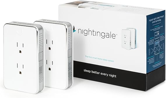 Nightingale Smart Home Sleep System - Smarter Than White Noise Machines - 2 Pack