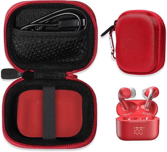 Case for TOZO T20 Wireless Earbuds Bluetooth Headphones (Red)