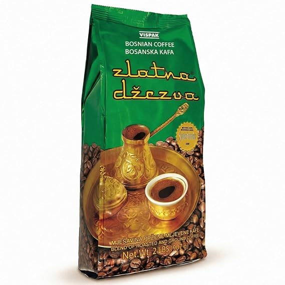 Vispak Zlatna Dzezva Ground Coffee, Regular Coffee, 907g