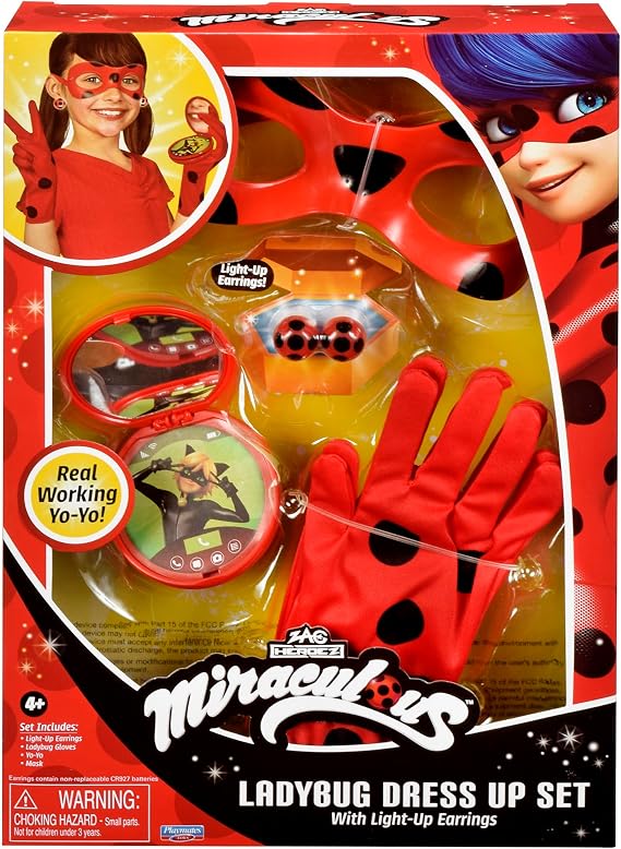 Playmates Toys Miraculous Ladybug Dress Up Set with Lights