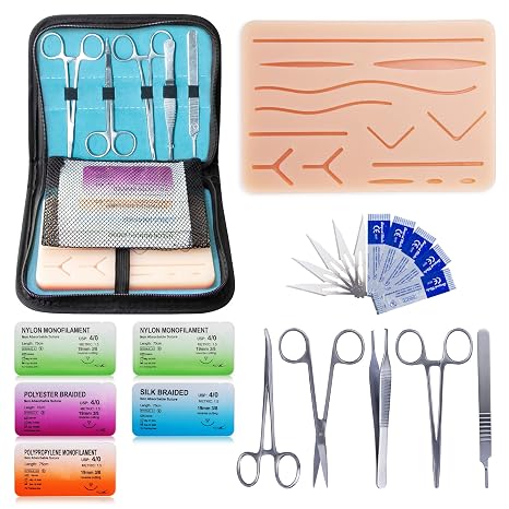 Alcedo Suture Practice Kit with Regular Pad, Educational Use Only