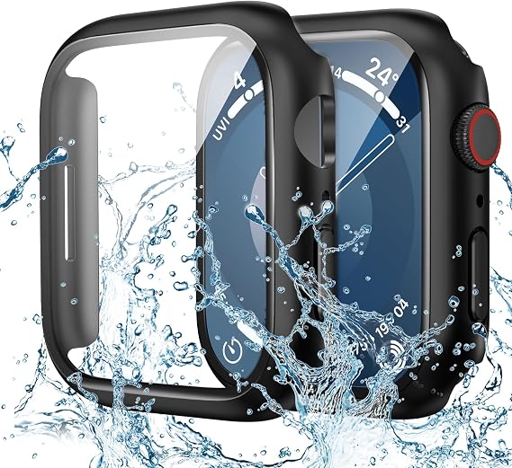Goton IP67 Waterproof Case with Glass for Apple Watch 45mm Series 9/8/7