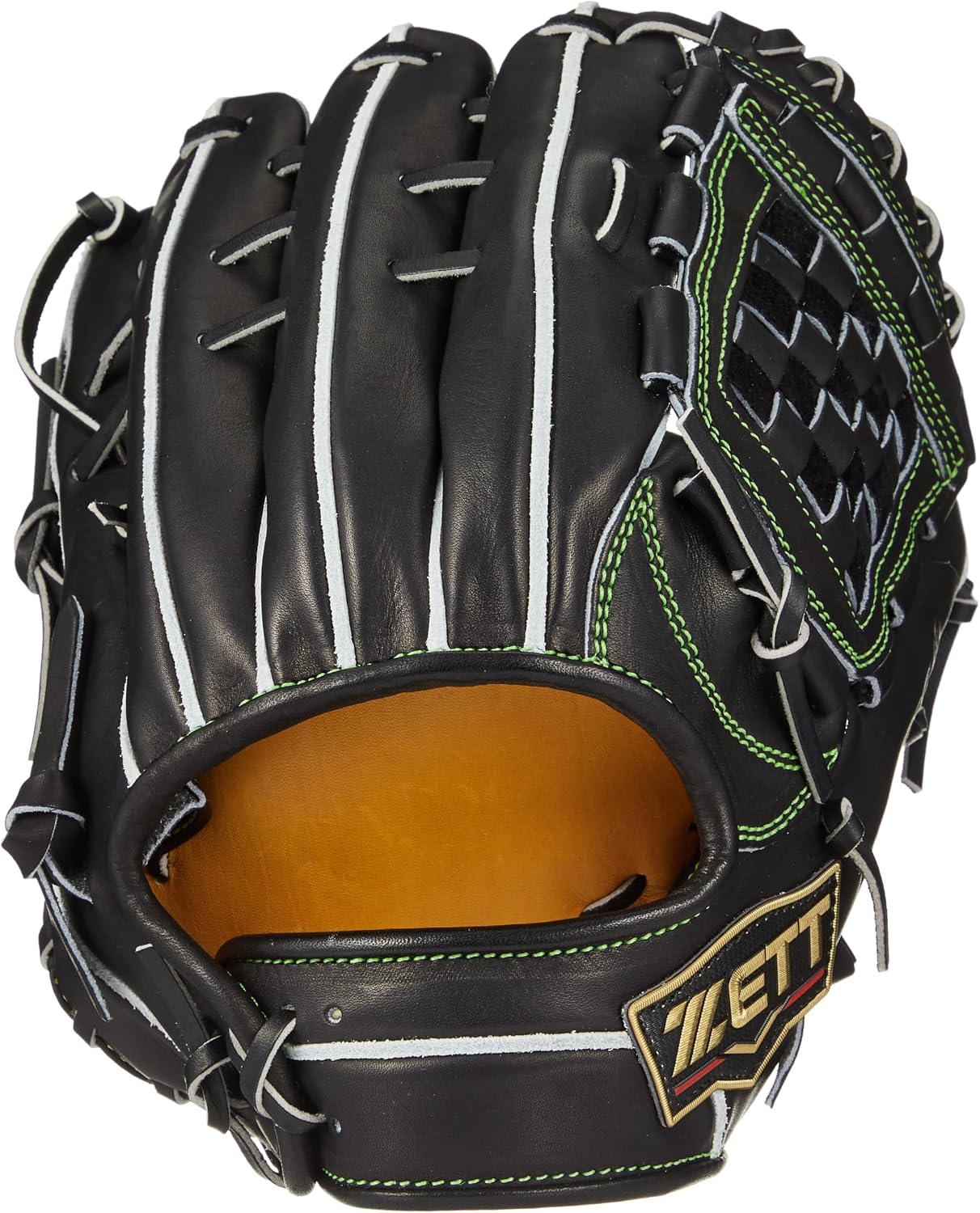 ZETT BPROG564S Hard Baseball Glove Pro Status SE for Second and Short, Black 1900, For Right Throwing