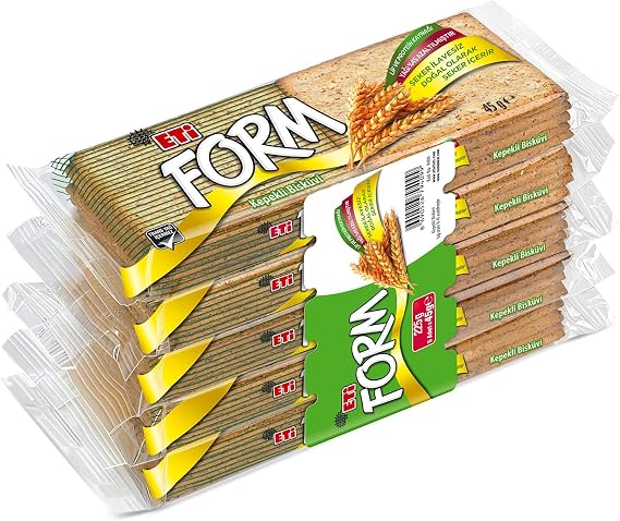 Eti Form Whole Wheat Biscuit 5 x 45 g