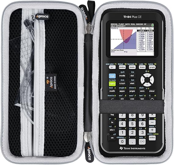 Aproca Black Hard Storage Portable Case for Casio fx-9750GIII Standard Graphing Calculator Case Only