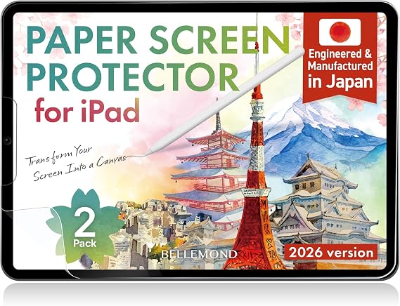 BELLEMOND Paper Screen Protector for iPad 10.2" 9th/8th/7th, 2 Pack
