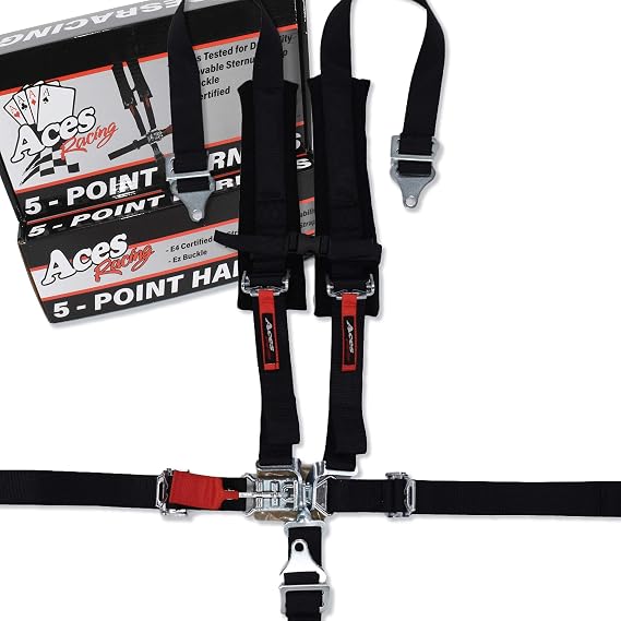 5 Point Harness With 2 Inch Padding (Black)