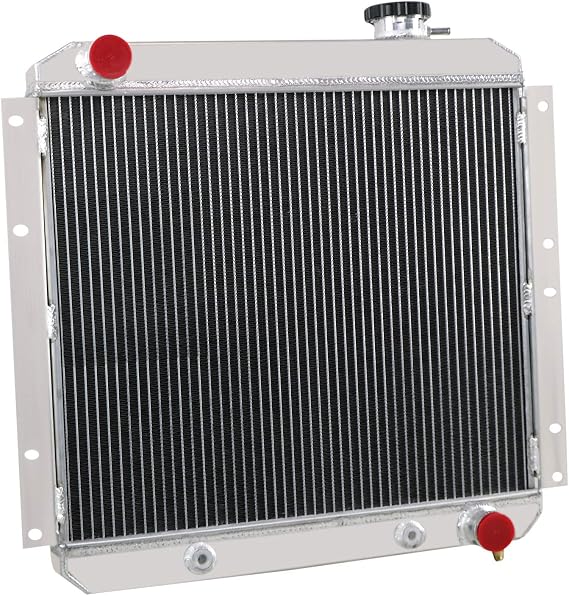 Radiator for 1960-1984 Toyota Land Cruiser FJ40 FJ45 Petrol 3.9L 4.2L AT | 3 Row Core Full Aluminum Radiators, Automotive aftermarket Replacement Engine Cooling Downflow Radiators