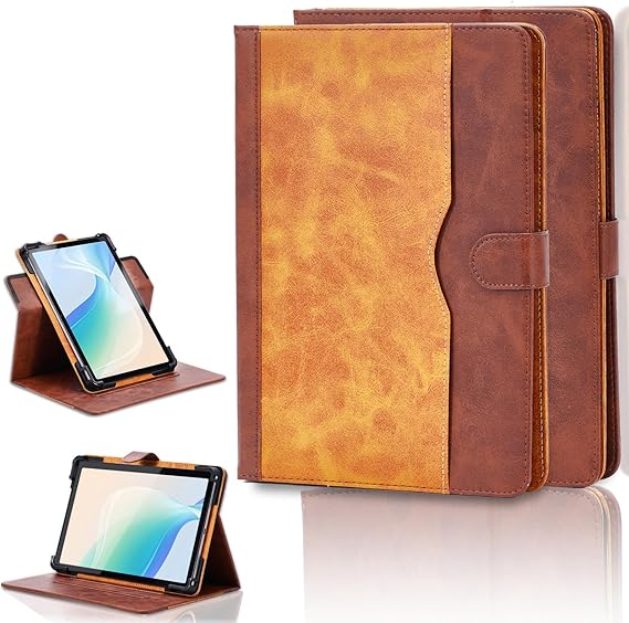 Case for iReader Ocean 4 Turbo 7-Inch eReader Case 360 Degree Rotation Multi-Viewing Angels PU Leather Stand Folio Cover Brown