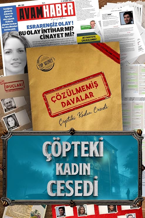 Çözülmemiş Davalar Dedektiflik Suç Çözümleme Oyunu Elif Akman Dosyası - Gizem Bulmaca Cinayet Çözme Kutu Oyunları - Katil Bulma Dedektif Oyunu - Suçlu Kim, Cinayeti Çözebilir Misin? (Dava-1)