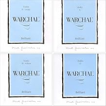 Warchal Brilliant 4/4 Violin String Set - Loop End E - Silver D - Medium Gauge