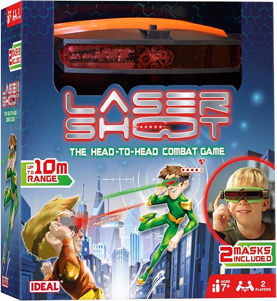 IDEAL Laser Shoot: Electronic Laser Tag Game For Kids Battle Game, Head-to-Head for 2 Players, for Family and Kids Ages 7+