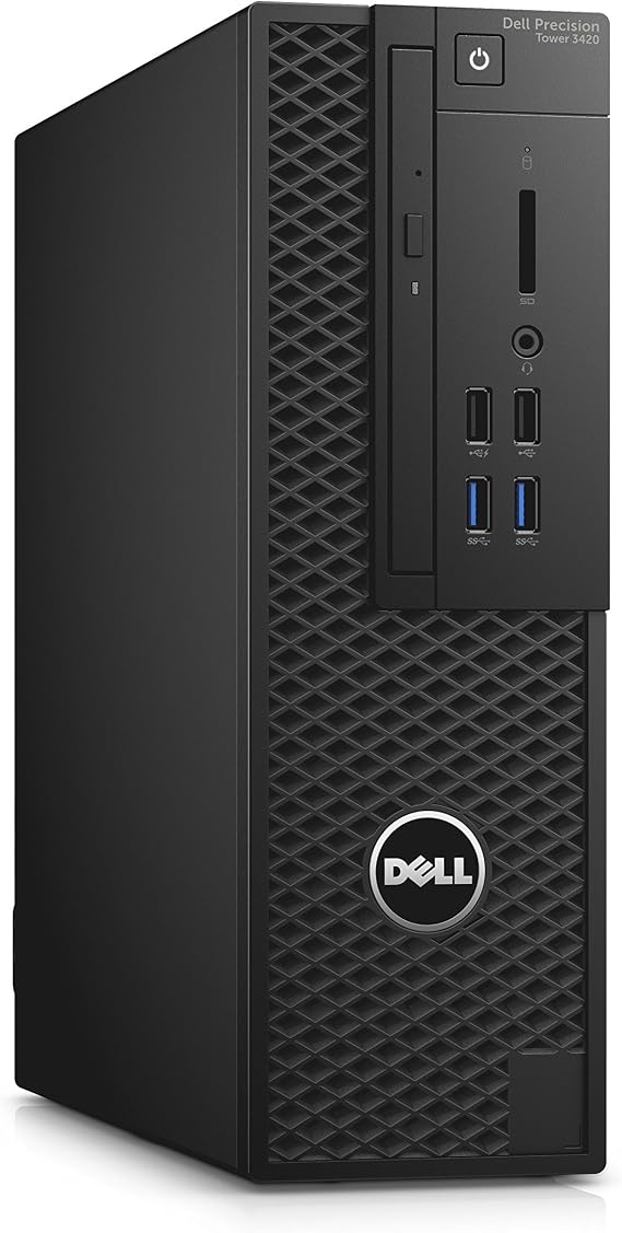 Dell CRD56 Precision 3420 SFF Workstation PC with Intel Core i7-6700, 8GB RAM, 1TB HDD, Black