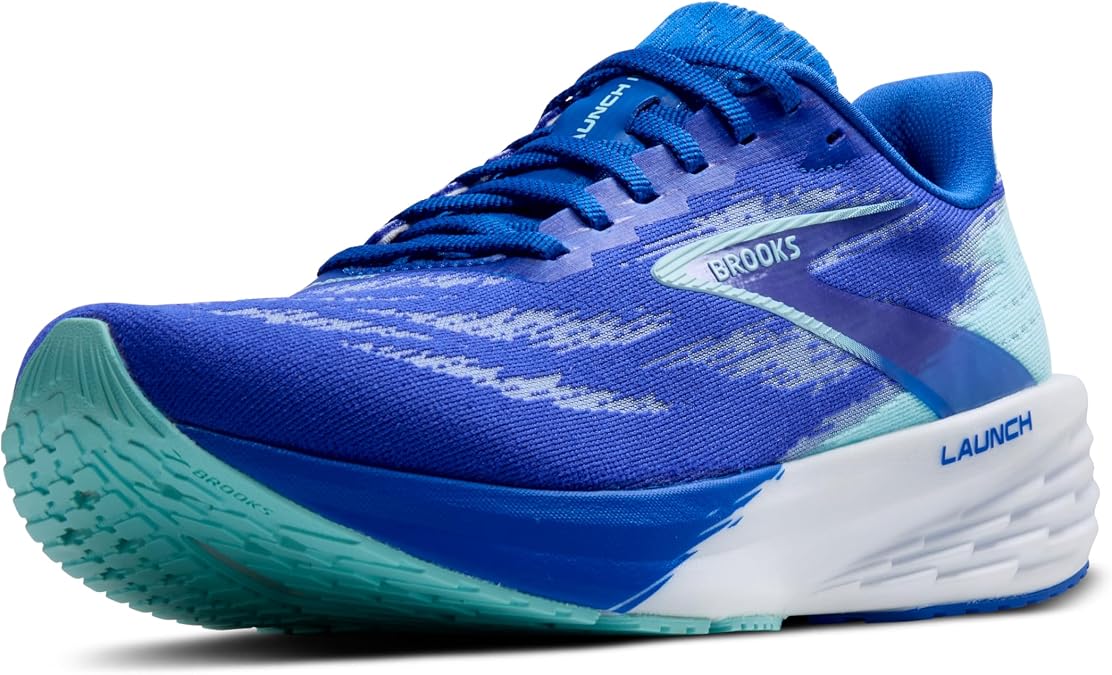 Brooks Men’s Launch 11 Neutral Running Shoe, Oyster/Primer Gray/Blue