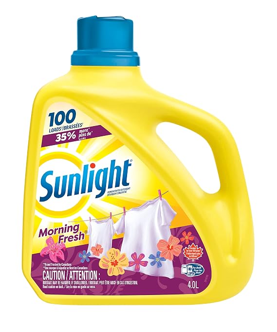 Sunlight Liquid Laundry Detergent Morning Lemon Fresh (100 loads, 4.0L)