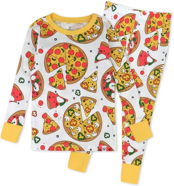 HonestBaby Boys Organic Cotton 2-Piece Snug Fit Pajama Set