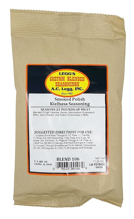 A.C. Legg INC Smoked Polish Kielbassa Seasoning