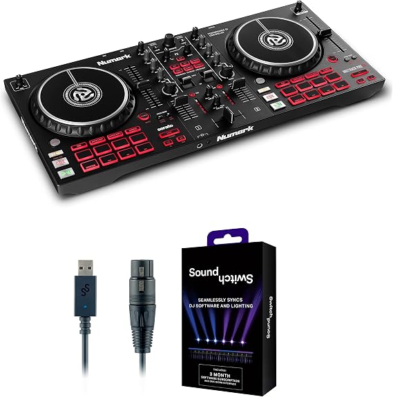 Numark Mixtrack Pro FX DJ Controller and DMX Interface for Live Music, DJ sets, Events, Music production